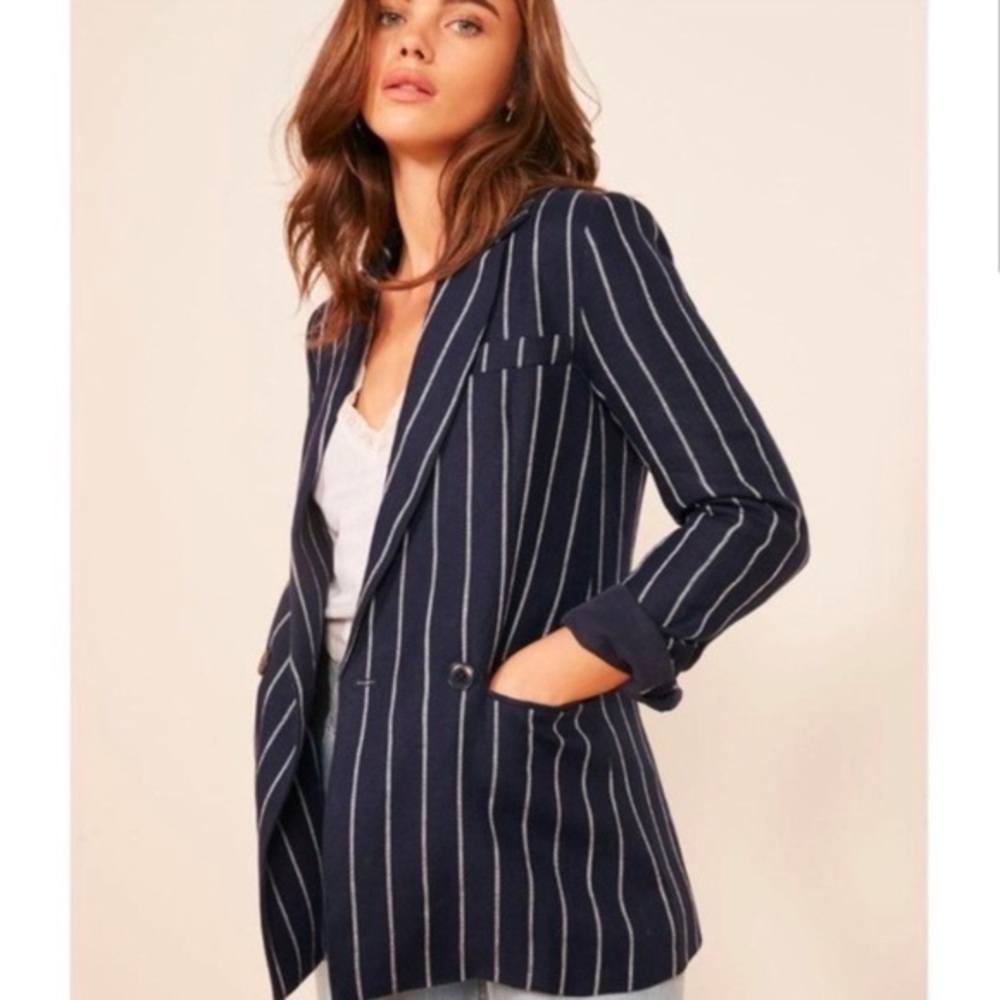 Reformation Verano Linen Blazer